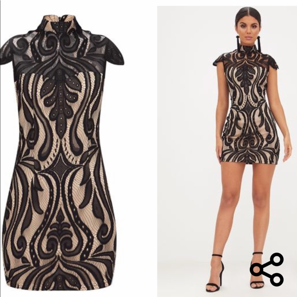 Lace High Neck Pretty Little Thing Dress